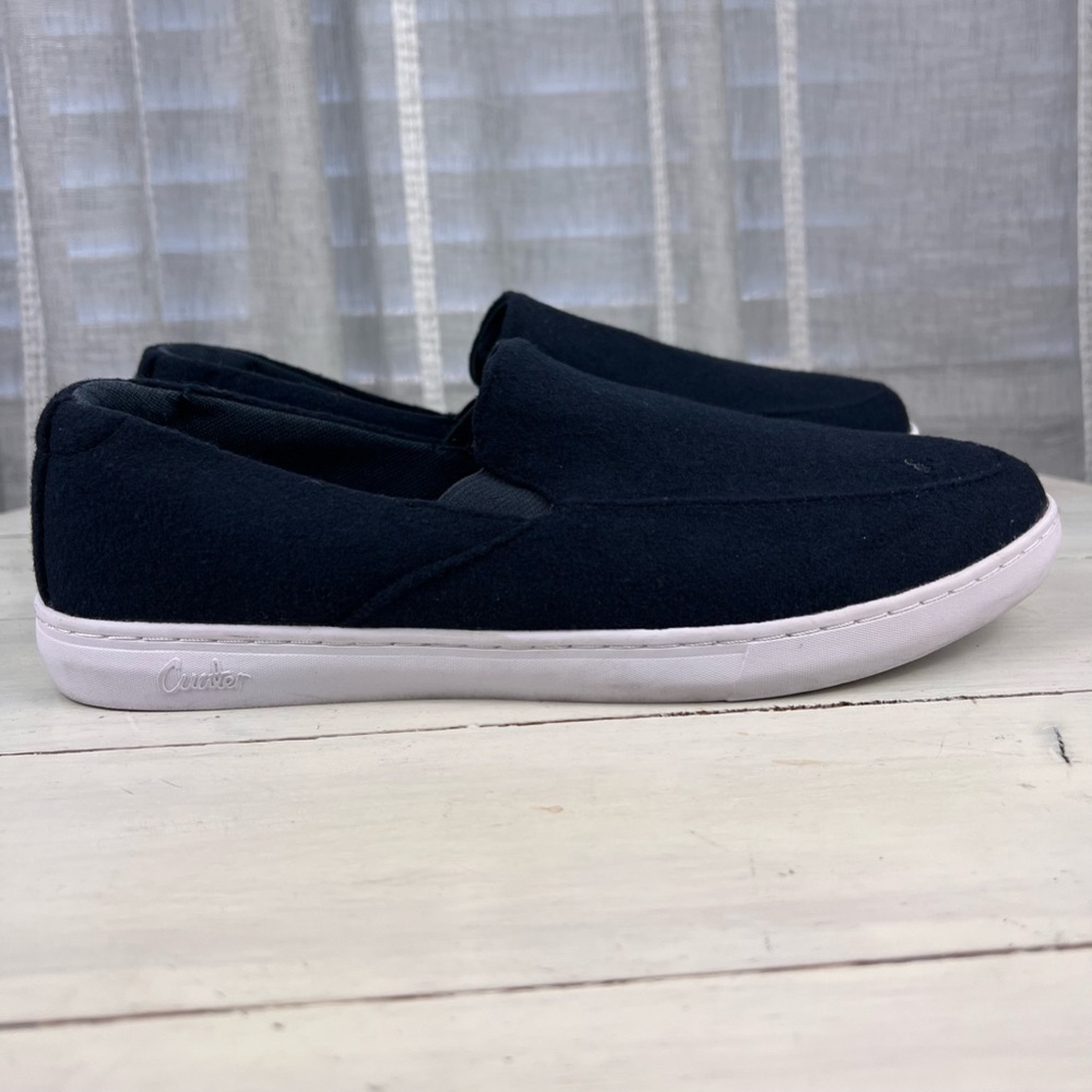 496pte Cuater PHENOM slip on loafers wool navy men's size 8
